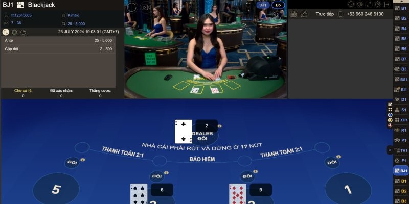 Các tình huống thường gặp khi chơi Blackjack Wi88