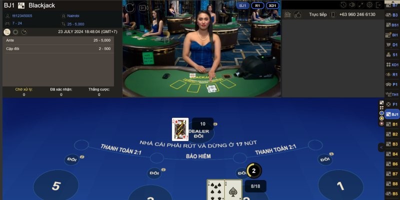 Cách chơi Blackjack Wi88 hiệu quả 